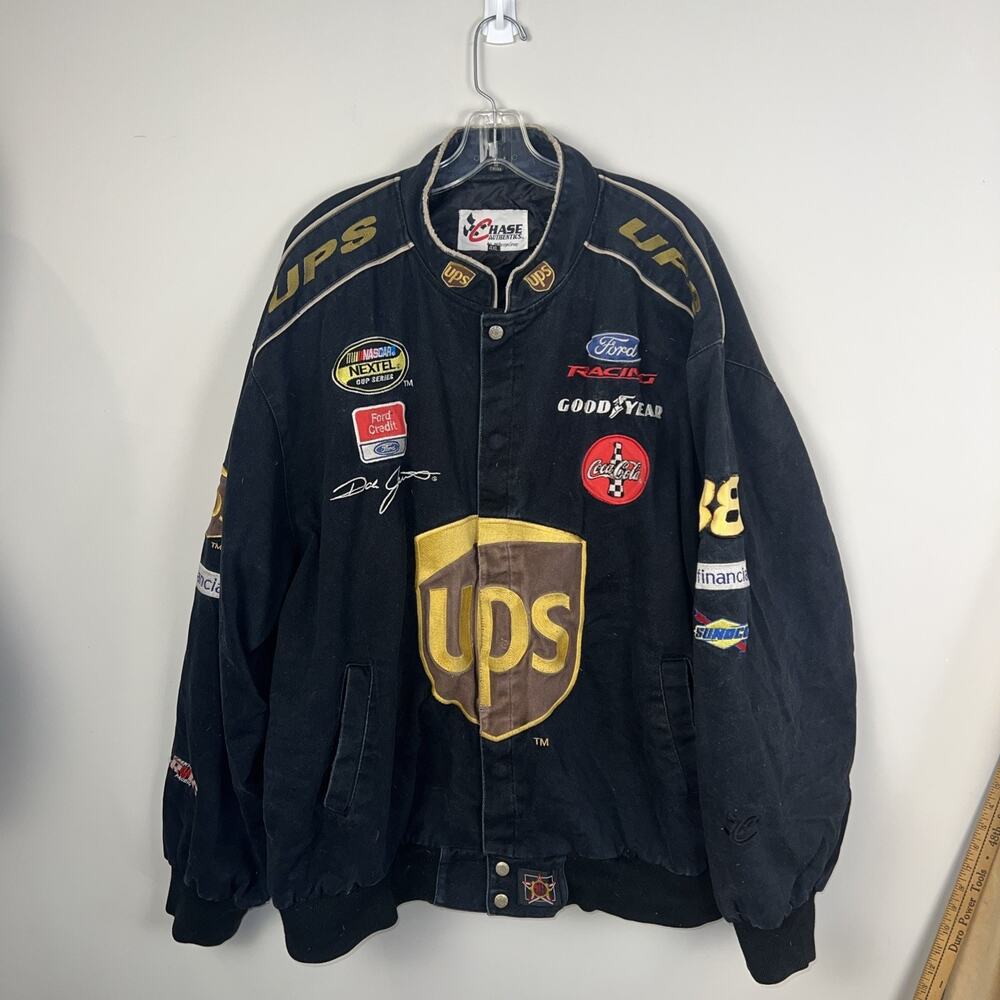 Nascar Jacket Dale Jarrett UPS Chase Authentics Nextel 4XL Racing Streetwear